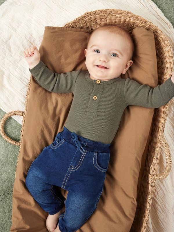 NAME IT NAME IT Hlače 13204735 Tamnoplava Baggy Fit