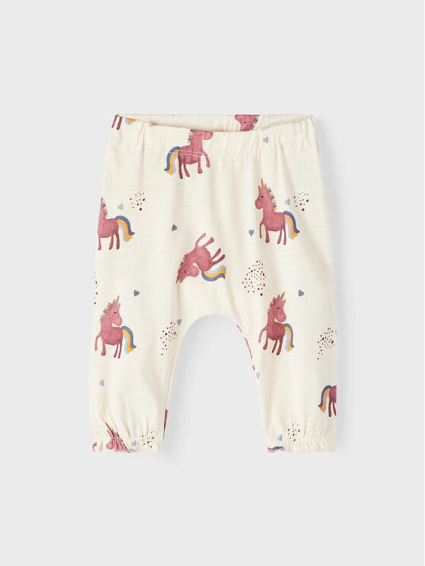 NAME IT NAME IT Hlače 13212665 Écru Regular Fit