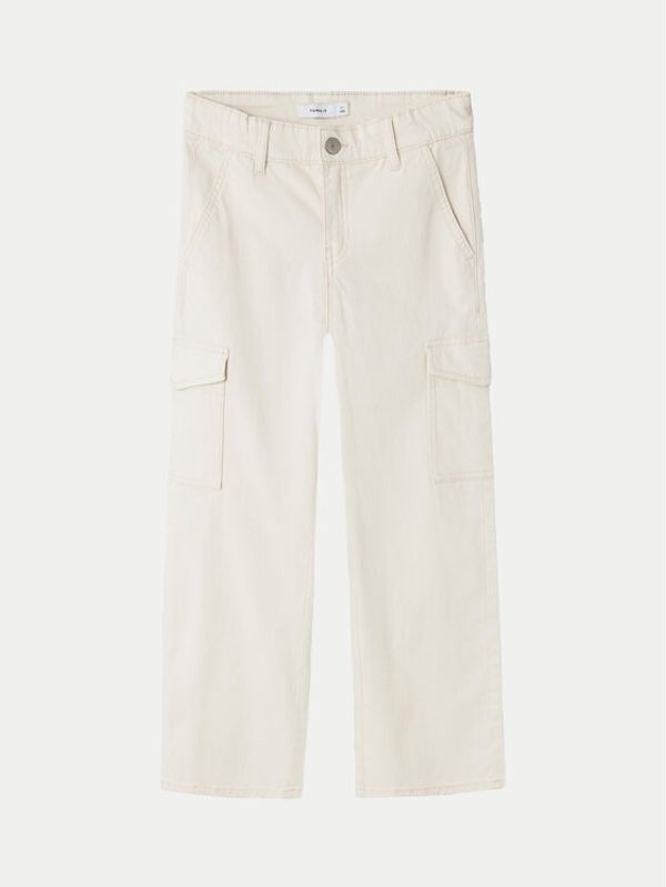 NAME IT NAME IT Hlače 13220718 Écru Wide Leg