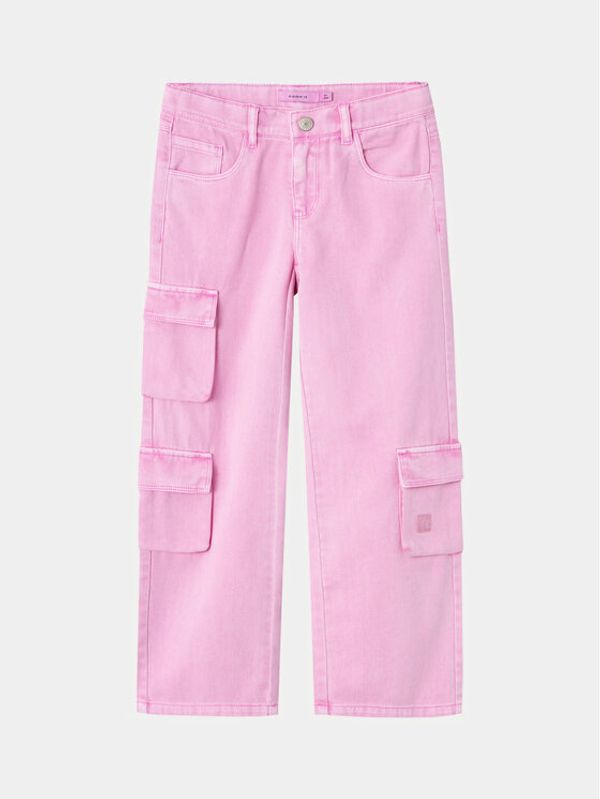 NAME IT NAME IT Hlače 13232647 Ružičasta Wide Leg