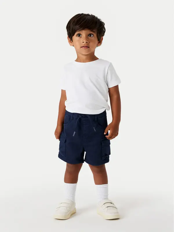 name it NAME IT Kratke hlače Ben 13225803 Tamnoplava Baggy Fit