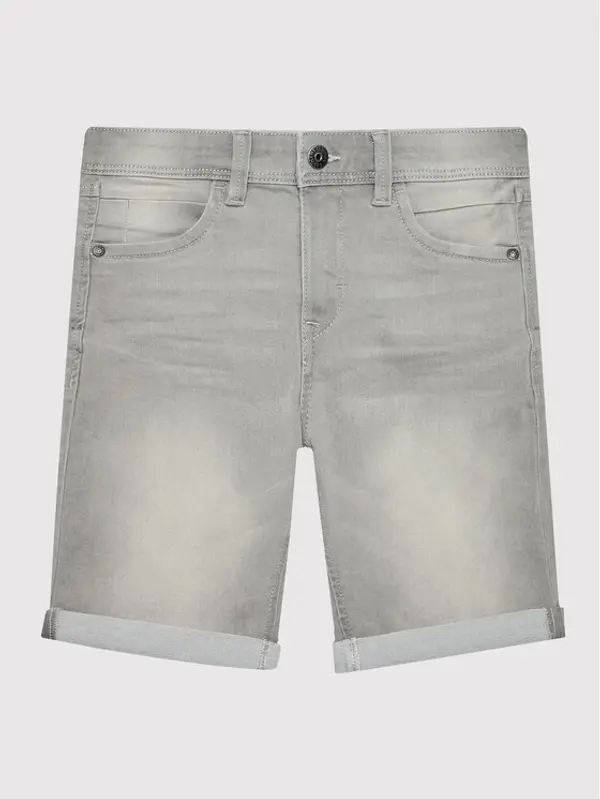 name it NAME IT Kratke traperice 13150022 Siva Slim Fit