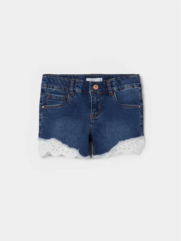 name it NAME IT Kratke traperice 13197440 Tamnoplava Slim Fit