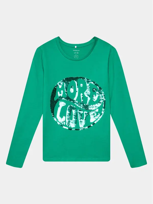 name it NAME IT Majica 13210681 Zelena Regular Fit