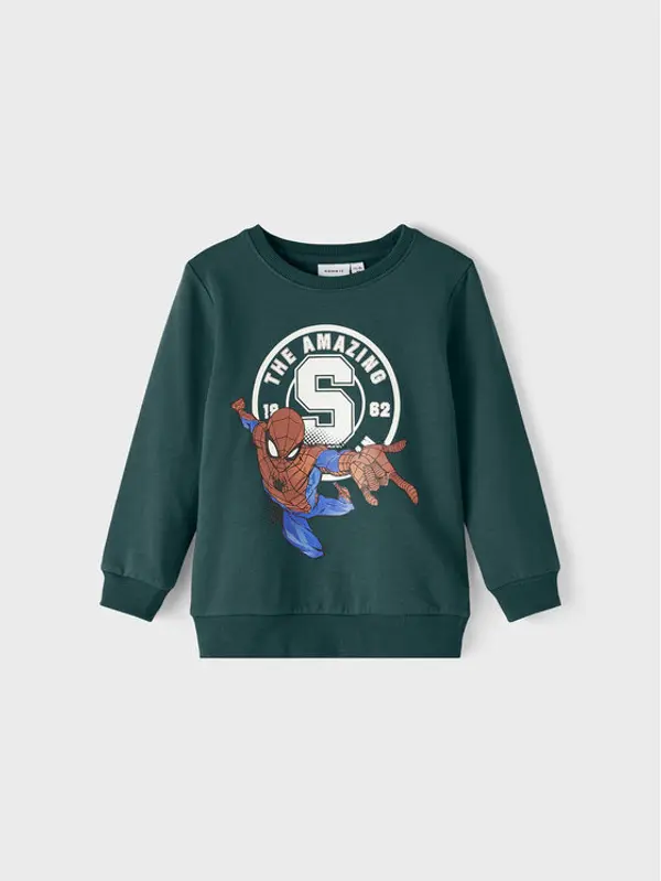 name it NAME IT Majica dugih rukava SPIDER-MAN 13210737 Zelena Regular Fit