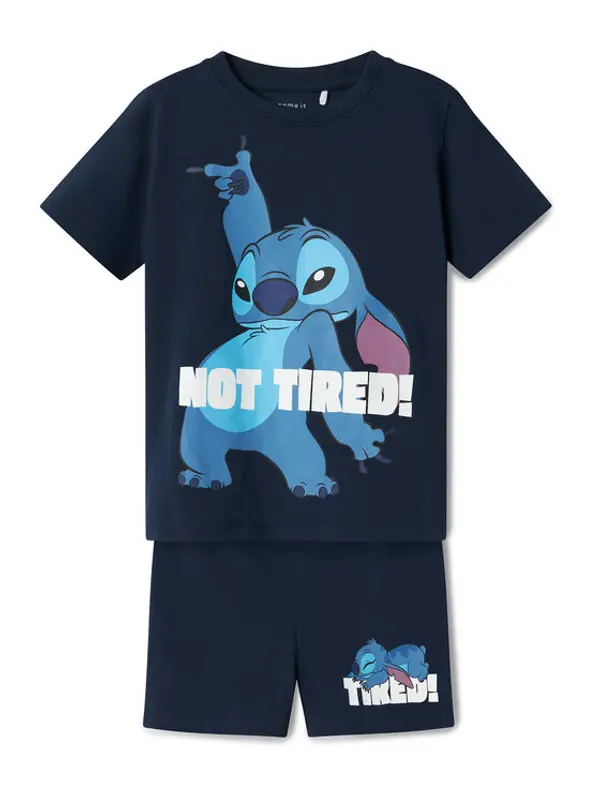 name it NAME IT Pidžama Stitch 13243004 Tamnoplava Regular Fit