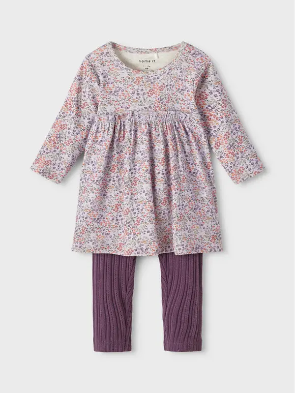 name it NAME IT Set haljina i leggins 13215289 Ljubičasta Regular Fit