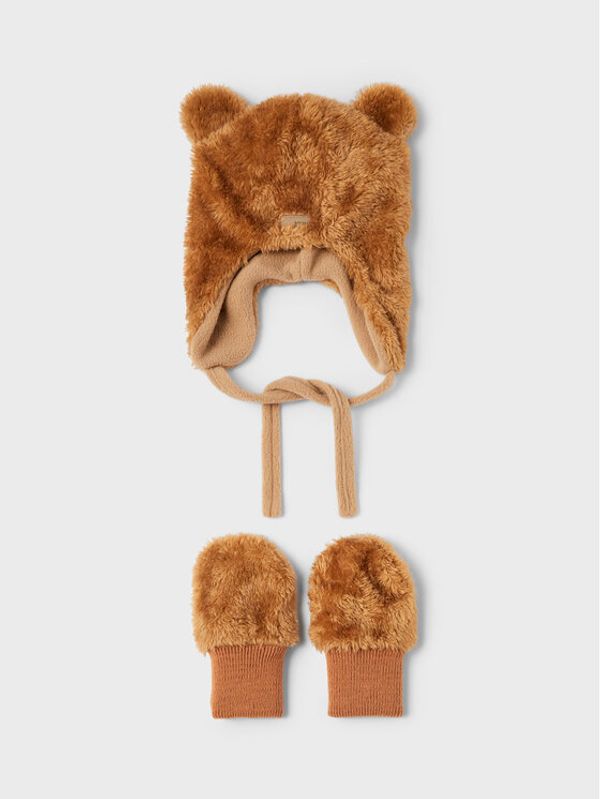 NAME IT NAME IT Set kapa i rukavice 13206456 Smeđa