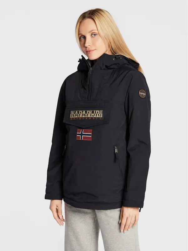 Napapijri Napapijri Anorak jakna Rainforest NP0A4GM6 Crna Regular Fit