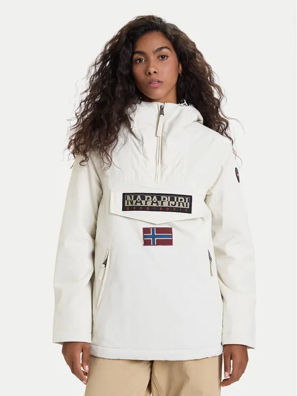 Napapijri Napapijri Anorak jakna Rainforest NP0A4GM6 Écru Regular Fit