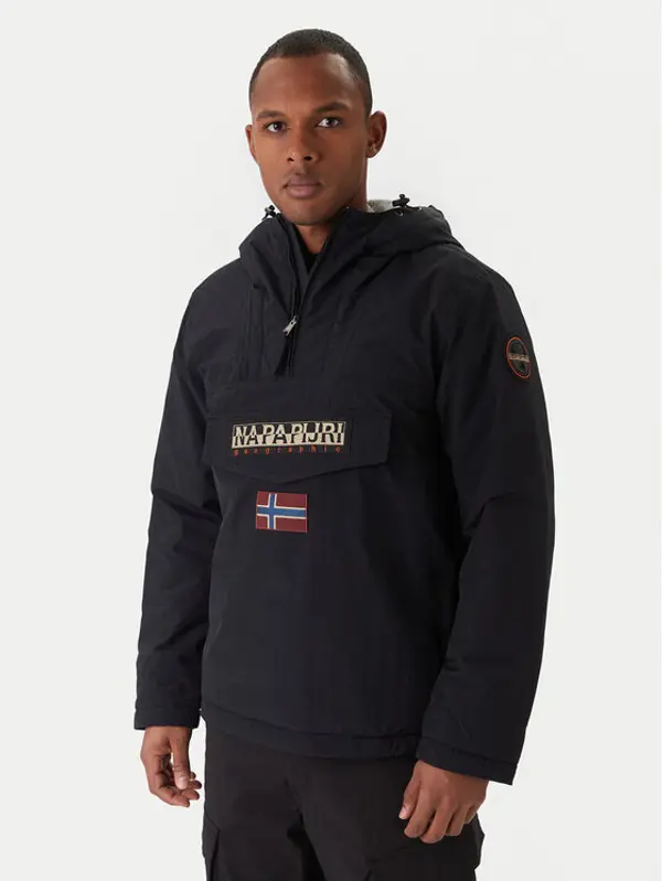 Napapijri Napapijri Anorak jakna Rainforest Winter 3 NP0A4GMC Crna Regular Fit