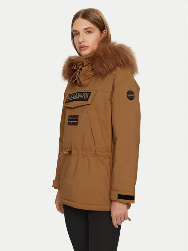 Napapijri Napapijri Anorak jakna Skidoo W 2.0 NP0A4I5F Smeđa Regular Fit