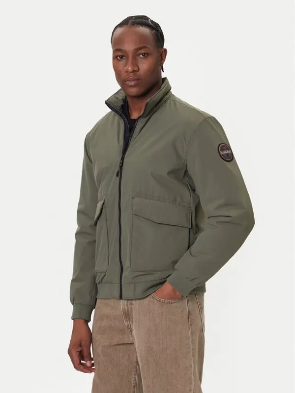 Napapijri Napapijri Bomber A-Giovi NP0A88U2 Zelena Regular Fit