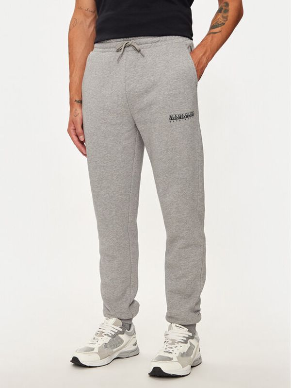 Napapijri Napapijri Donji dio trenerke M-box Logo NP0A4I32 Siva Regular Fit