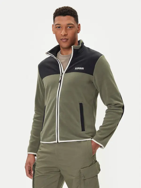Napapijri Napapijri Flis T-Dergana NP0A88V1 Zelena Regular Fit