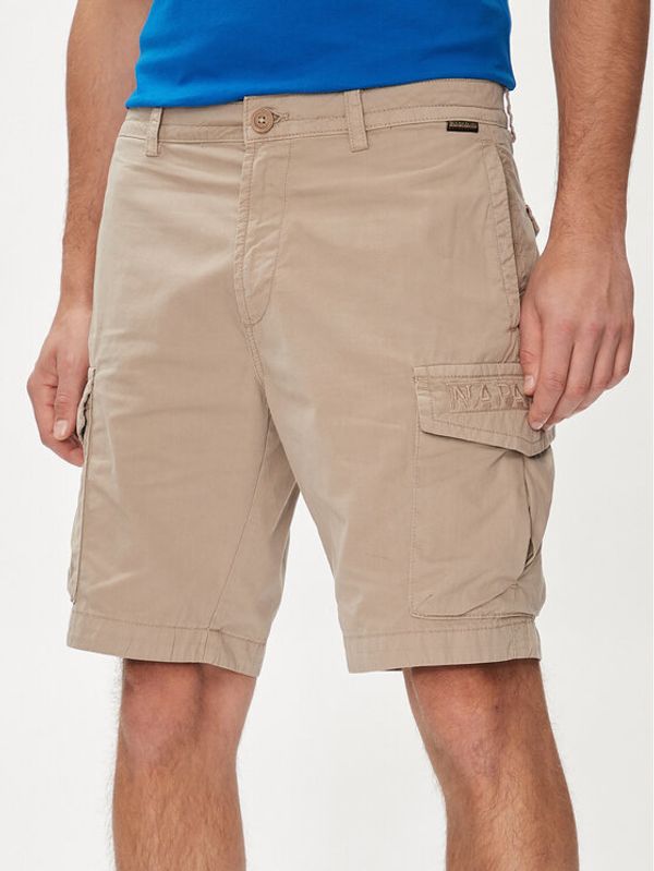 Napapijri Napapijri Kratke hlače N-Deline NP0A4HOT Bež Regular Fit