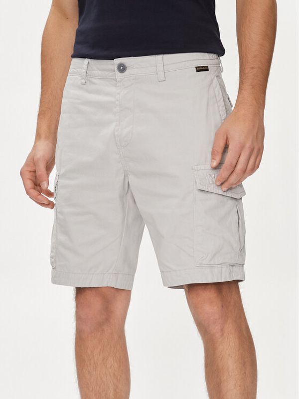 Napapijri Napapijri Kratke hlače N-Deline NP0A4HOT Siva Regular Fit