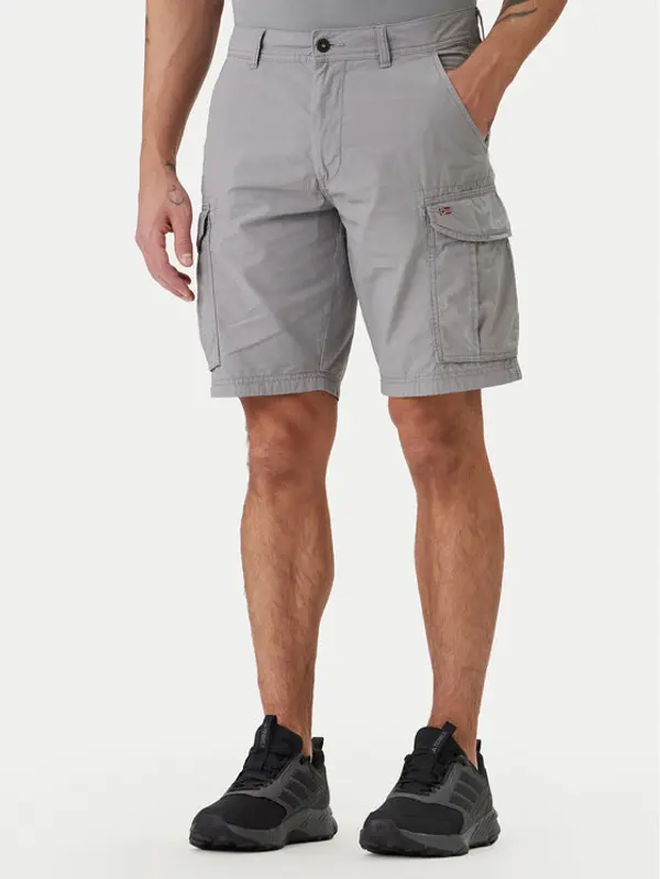 Napapijri Napapijri Kratke hlače Noto 2.0 NP0A4HOQ Siva Regular Fit