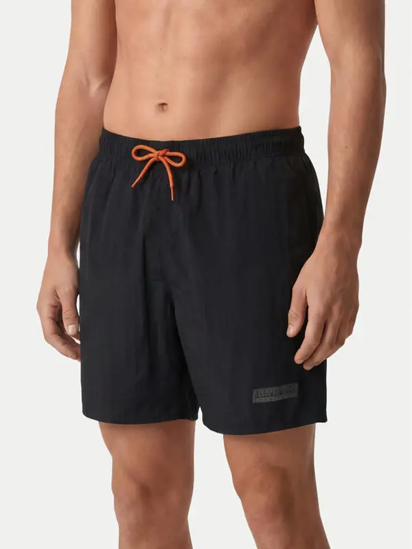 Napapijri Napapijri Kupaće gaće i hlače V-Box Logo 1 NP0A4HAX Crna Regular Fit