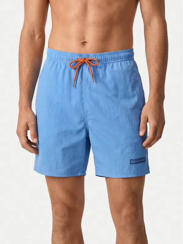 Napapijri Napapijri Kupaće gaće i hlače V-Box Logo 1 NP0A4HAX Plava Regular Fit