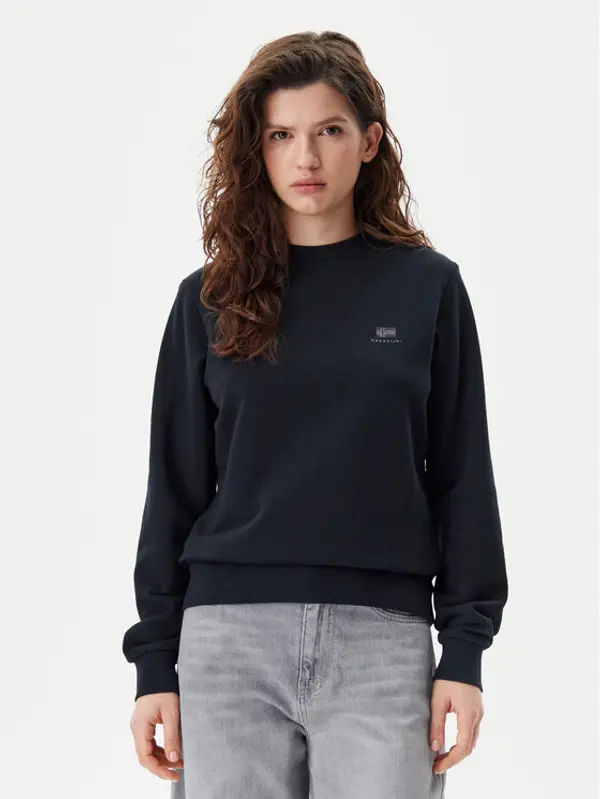 Napapijri Napapijri Majica dugih rukava B-Nina NP0A4H85 Crna Regular Fit