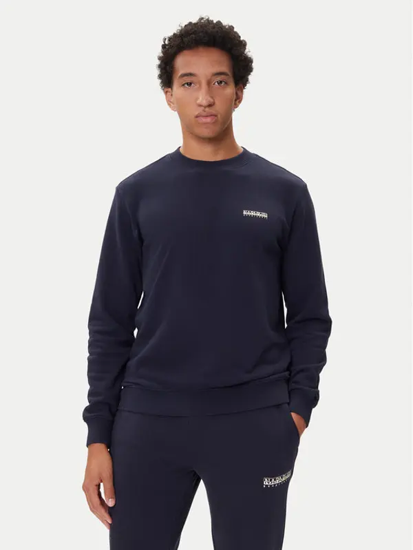 Napapijri Napapijri Majica dugih rukava B-Small Box C NP0A88TP Tamnoplava Relaxed Fit