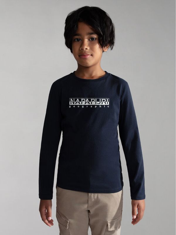 Napapijri Napapijri Majica S-Box NP0A4GNI M Tamnoplava Regular Fit