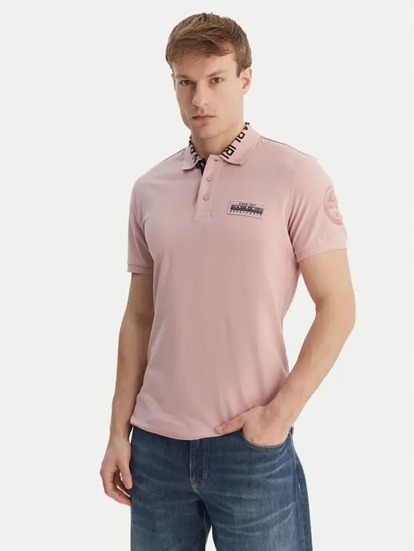 Napapijri Napapijri Polo E-Amundsen NP0A4IN9 Ružičasta Regular Fit