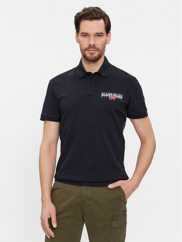 Napapijri Napapijri Polo E-Aylmer NP0A4HTN Crna Regular Fit