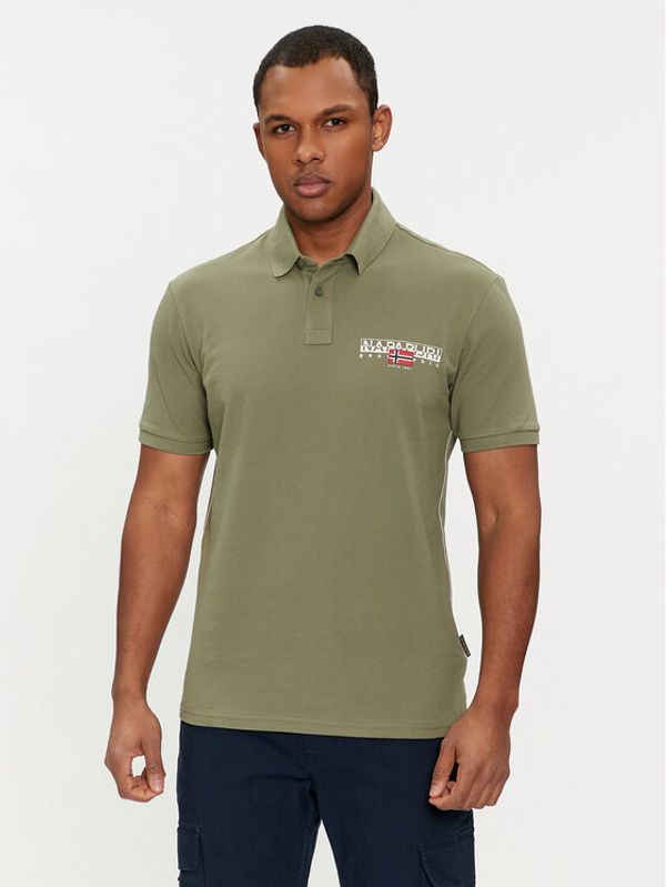 Napapijri Napapijri Polo E-Aylmer NP0A4HTN Zelena Regular Fit
