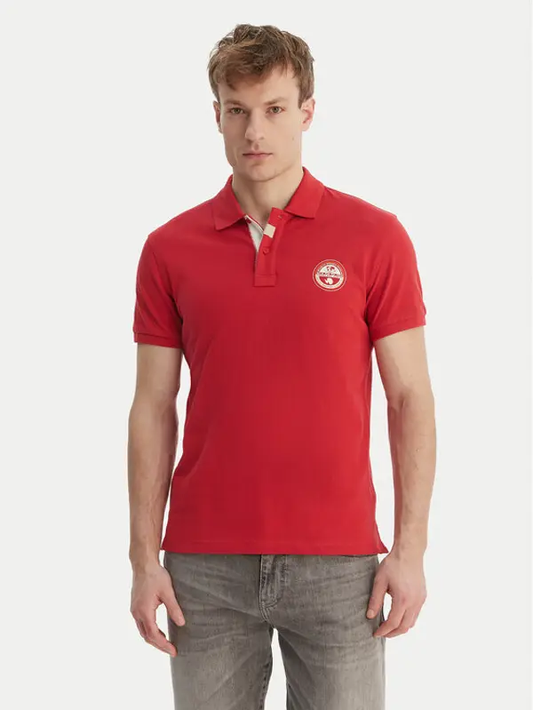 Napapijri Napapijri Polo E-Clanis NP0A4ID3 Crvena Regular Fit