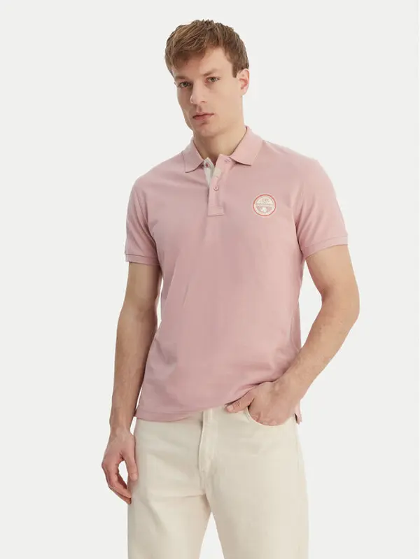 Napapijri Napapijri Polo E-Clanis NP0A4ID3 Ružičasta Regular Fit