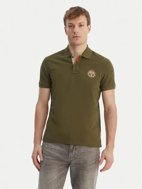 Napapijri Napapijri Polo E-Clanis NP0A4ID3 Zelena Regular Fit