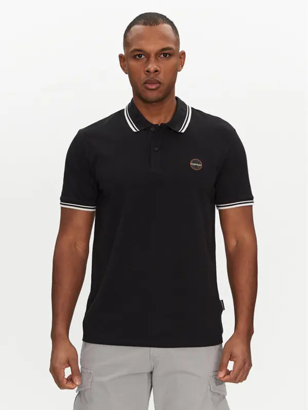 Napapijri Napapijri Polo E-Macas NP0A4ID59411 Crna Regular Fit