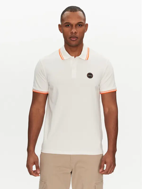 Napapijri Napapijri Polo E-Macas NP0A4ID5N1A1 Bijela Regular Fit