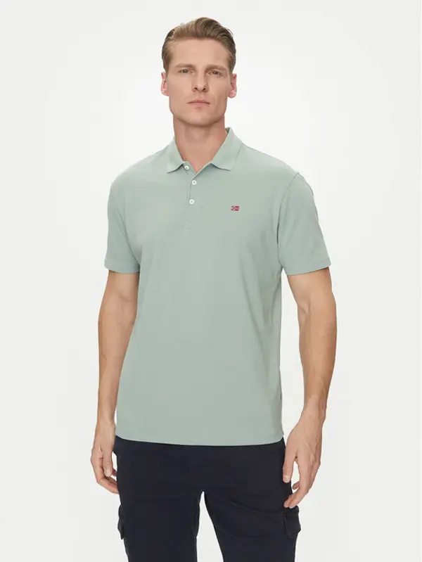 Napapijri Napapijri Polo Ealis NP0A4H8B Zelena Regular Fit