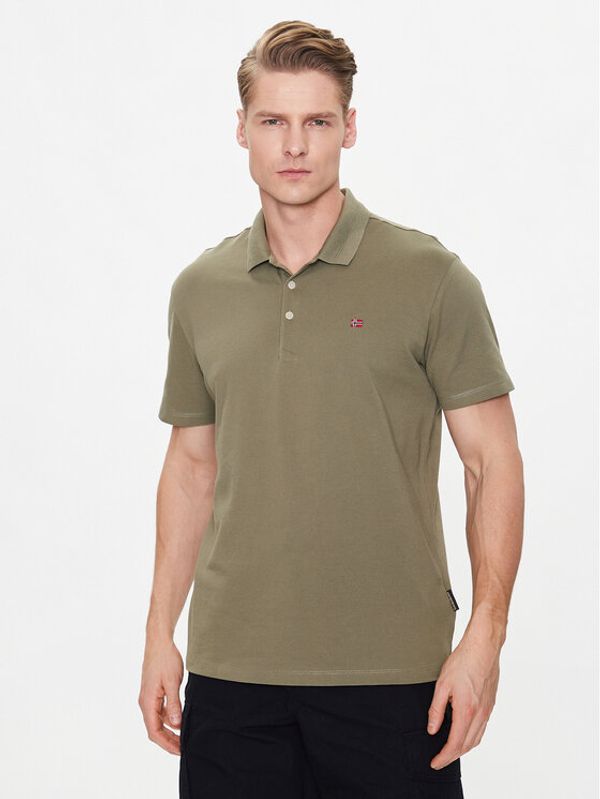 Napapijri Napapijri Polo Ealis NP0A4H8B Zelena Regular Fit