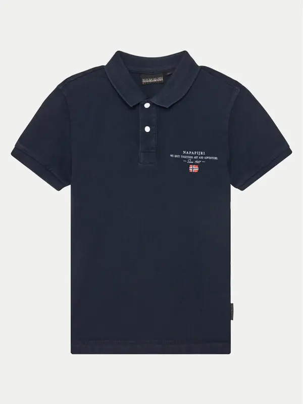 Napapijri Napapijri Polo Elbas 5 NP0A4G4N1761 D Tamnoplava Regular Fit