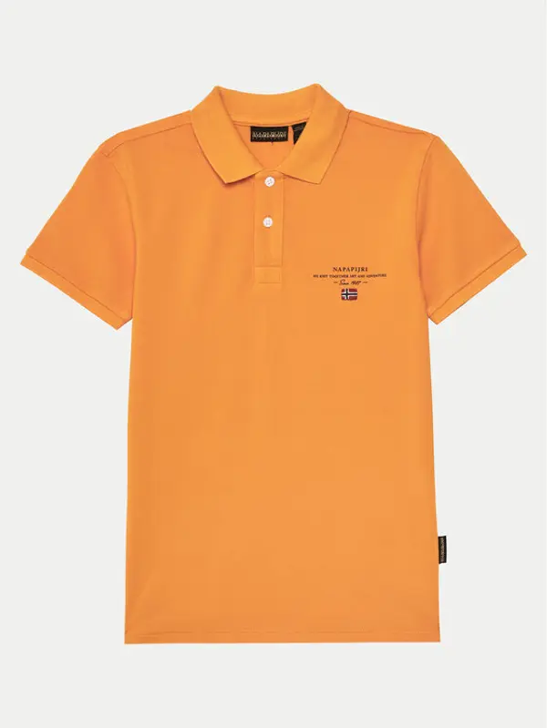 Napapijri Napapijri Polo Elbas 5 NP0A4G4NA701 S Narančasta Regular Fit