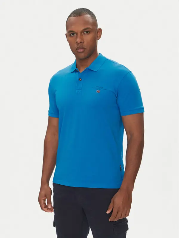Napapijri Napapijri Polo Elbas NP0A4GB4 Plava Regular Fit