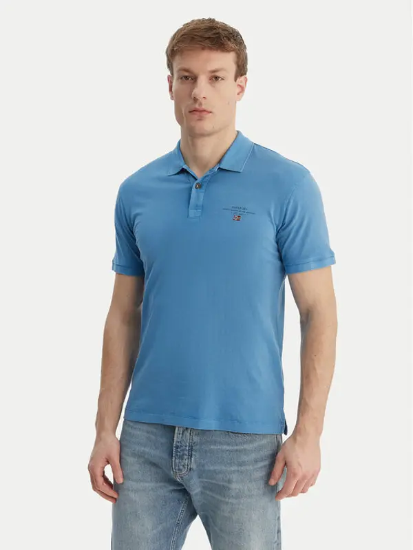 Napapijri Napapijri Polo Elbas NP0A4GB4 Plava Regular Fit