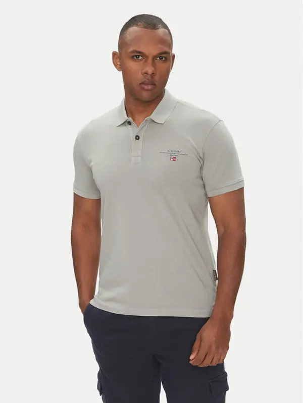 Napapijri Napapijri Polo Elbas NP0A4GB4 Siva Regular Fit