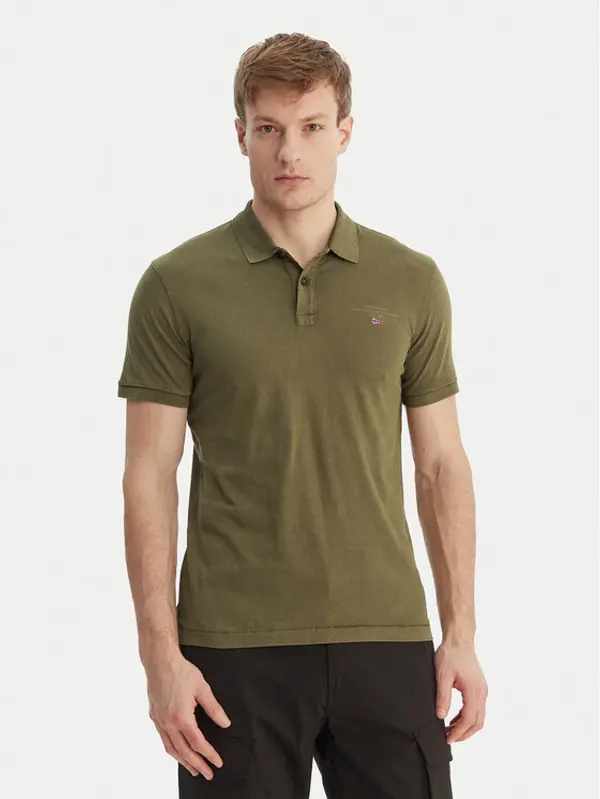 Napapijri Napapijri Polo Elbas NP0A4GB4 Zelena Regular Fit