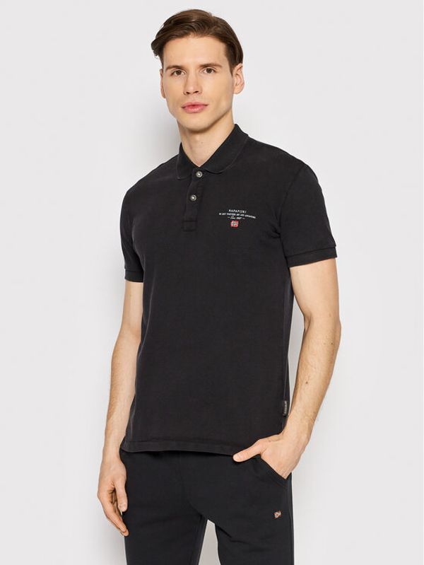 Napapijri Napapijri Polo Elbas NP0A4GDL Crna Regular Fit