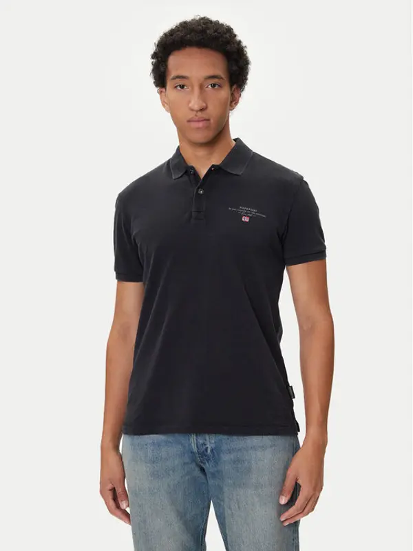 Napapijri Napapijri Polo Elbas NP0A4GDL Crna Regular Fit