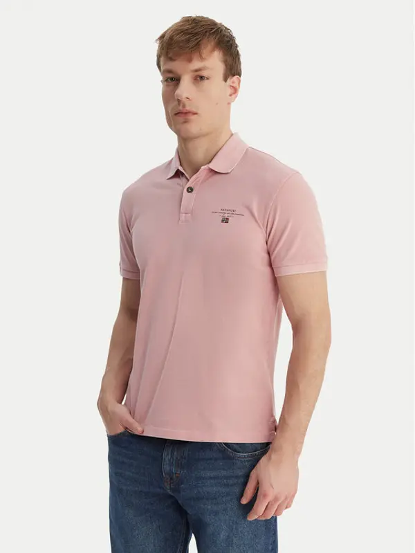 Napapijri Napapijri Polo Elbas NP0A4GDL Ružičasta Regular Fit