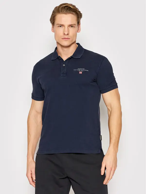 Napapijri Napapijri Polo Elbas NP0A4GDL Tamnoplava Regular Fit