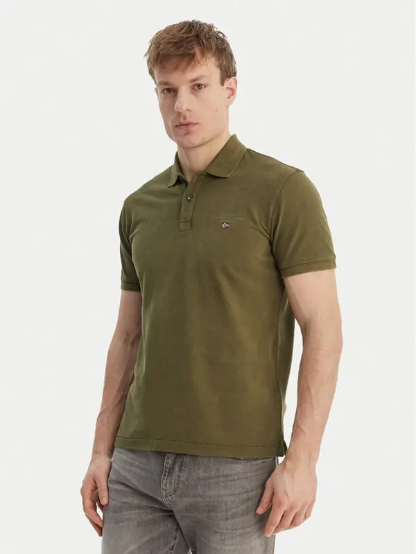 Napapijri Napapijri Polo Elbas NP0A4GDL Zelena Regular Fit
