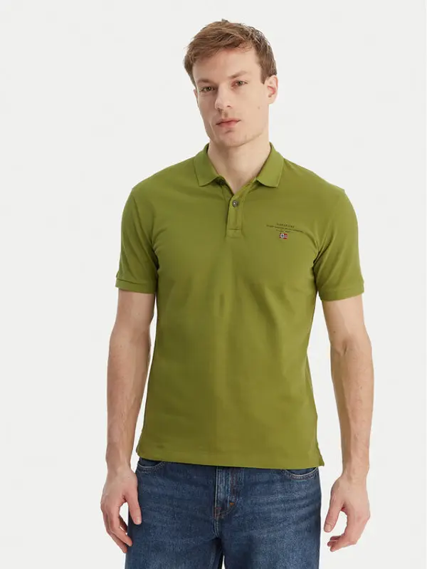 Napapijri Napapijri Polo Elbas NP0A4GDL Zelena Regular Fit