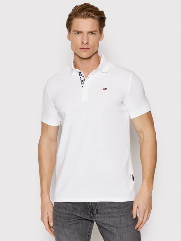 Napapijri Napapijri Polo Eolanos 3 NP0A4GB3 Bijela Regular Fit
